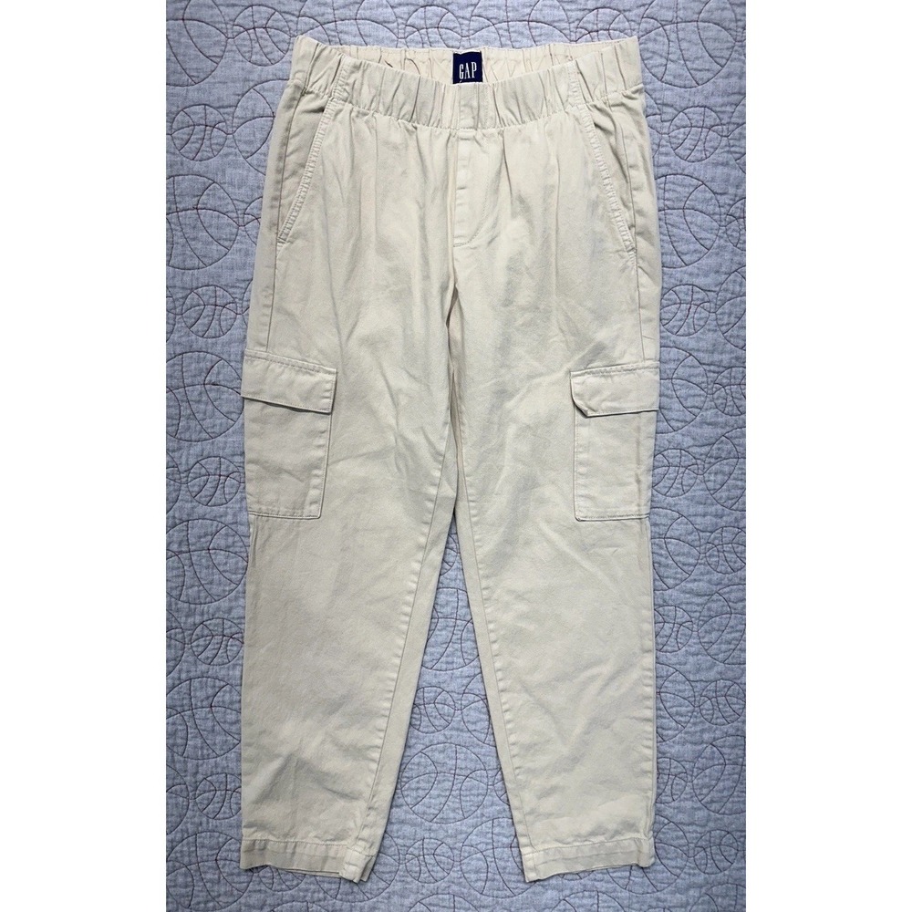 GAP Twill Cargo Pant Tan Tapered Straight / Women's Small